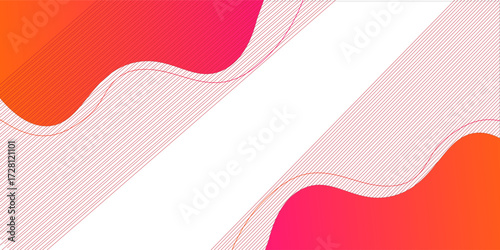 Colorful banner template with gradient color. Design with liquid form. with a combination of yellow and pink with a modern and luxurious concept