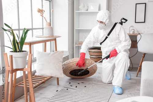 Male pest control specialis...