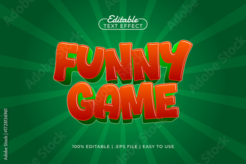 funny game editable text effect