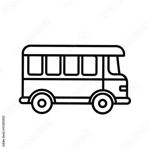 school bus isolated on white