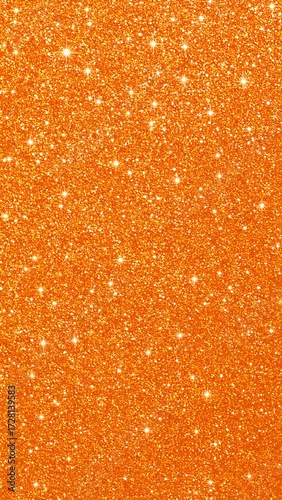 Vibrant orange glitter texture