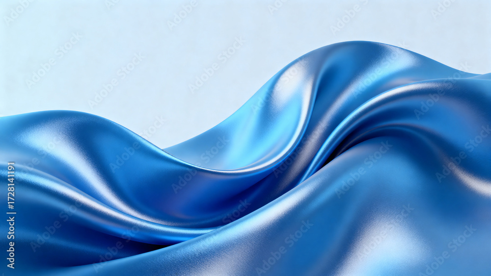 Fototapeta premium blue silk background