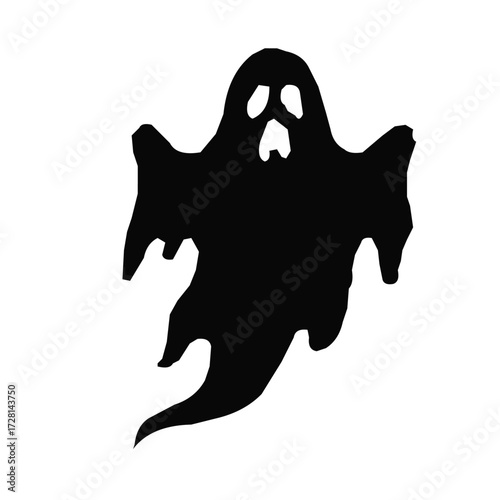 Ghost Halloween Monster Silhouette