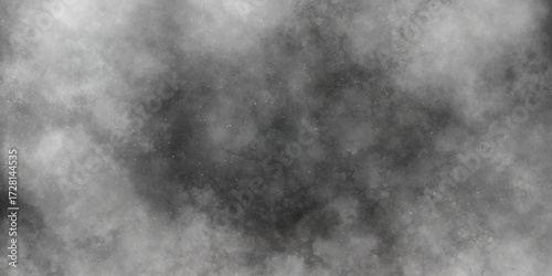 Modern Dark and Dramatic Storm Clouds Area Background. Concrete old and grainy wall white color grunge texture. Abstract black and white silver ink effect cloudy grunge texture.	