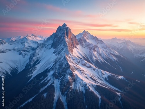 sunrise in the mountains