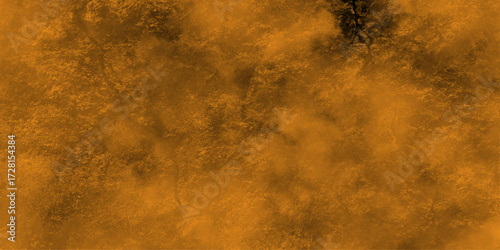 Abstract black and ORANGE fantasy watercolor background abstract fire flame grunge texture background .Old vintage grunge pattern distressed bright ORANGE paper .decorative pattern background