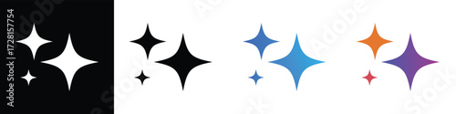 Ai generated icon. Generative AI logo icon. Computer help assistant. Generate icon. AI stars icon. Vector illustration.