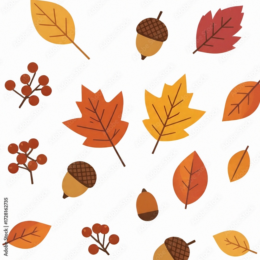 Obraz premium set of autumn leaves