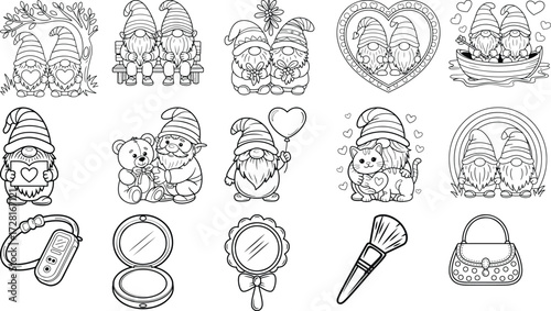 Coloring Pages, Cute, Black And White