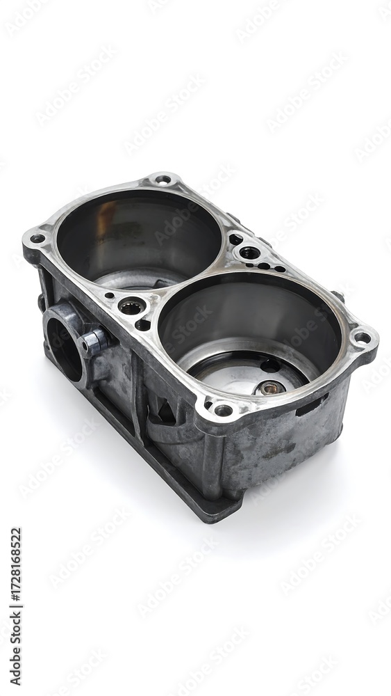 Obraz premium Metal engine component, likely part of an automotive transmission