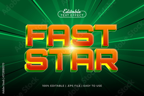 fast star editable text effect
