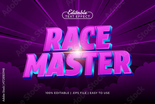 race master editable text effect
