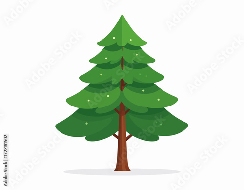 christmas tree isolated on white