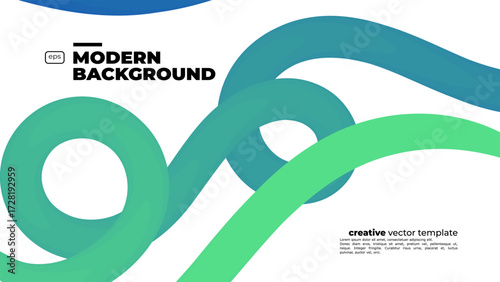 Abstract Background with Colorful Gradient curves. Abstract Color Gradient Swirl Shapes Set. Vector Graphic with Wavy Lines in Rainbow Colors. Colorful Fluid Wave Pattern. Squiggly Design Elements
