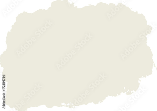 Soft beige abstract shape with torn edges and irregular form.