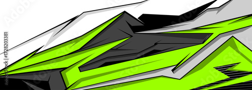 Side body graphic sticker set. Abstract racing design concept. Car decal wrap design for motorcycle, boat, truck, car, boat and more. Vector eps 10.