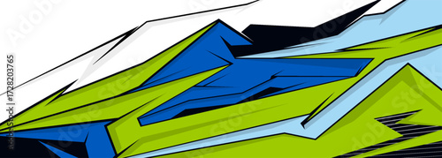 Side body graphic sticker set. Abstract racing design concept. Car decal wrap design for motorcycle, boat, truck, car, boat and more. Vector eps 10.
