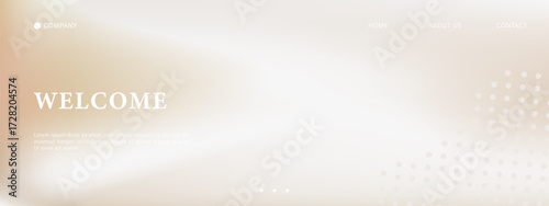 Abstract pearl and cream gradient background. Warm neutral pastel texture for calm web banners, hero sections, or landing pages. Vector illustration.