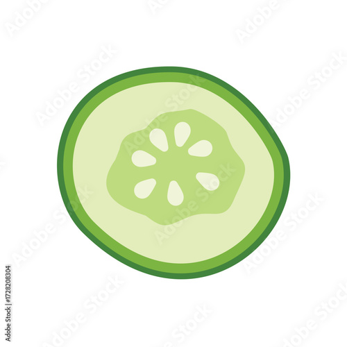 Illustration of Cucumber Slices