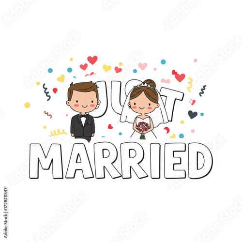 Writing just married 
