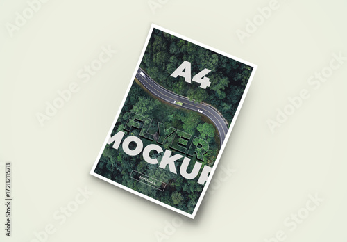 A4 Poster Mockup Layout