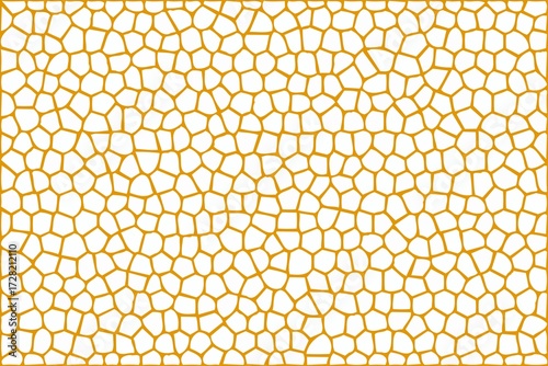 Yellow mosaic stained glass abstract texture background