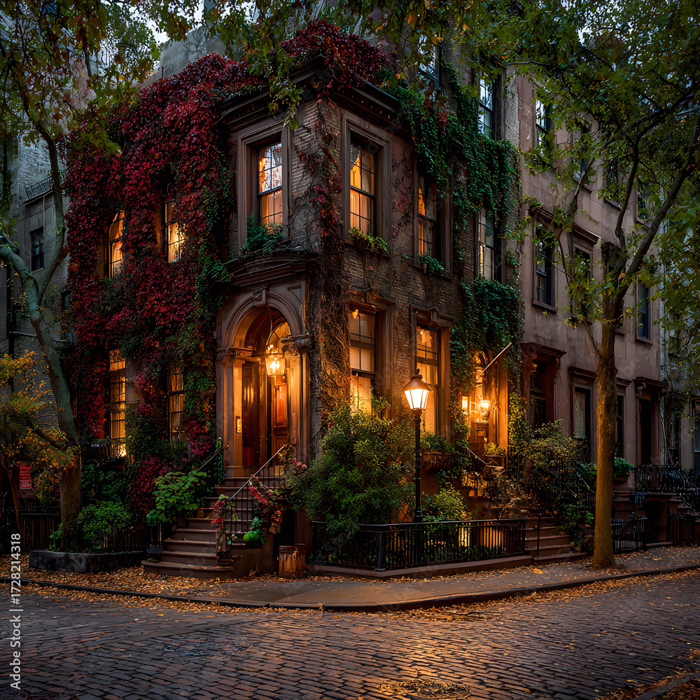 Fototapeta premium night view of the old town