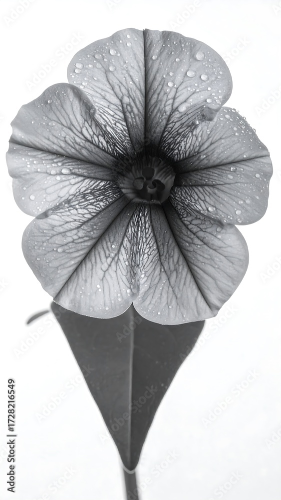 Obraz premium Close-up grayscale flower