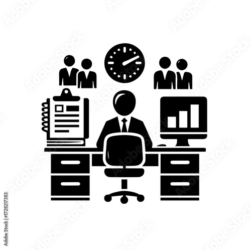 ilustration office