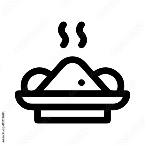 Steaming Hot Meal Icon