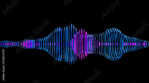 Equalizer beat audio visualization DJ VJ loop 