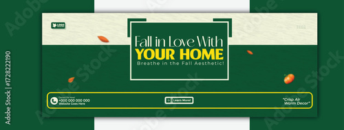 Autumn aesthetic for your home, discover our designs and bring the warmth of fall banner template