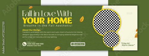 Autumn aesthetic for your home, discover our designs and bring the warmth of fall banner template