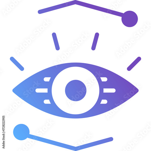 Colorful Gradient Computer Vision Icon