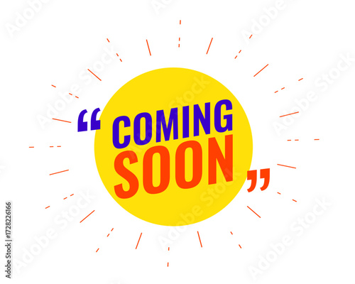 modern style coming soon template for social media post