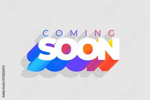 3d style coming soon background for new store or brand launch