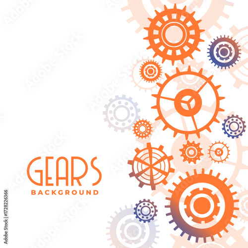 industrial equipment cogwheel symbol on white background