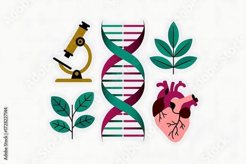 Science and biology icons