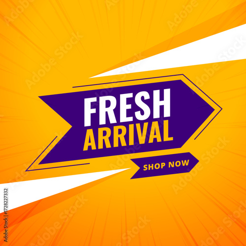 fresh and new arrival background for social media post
