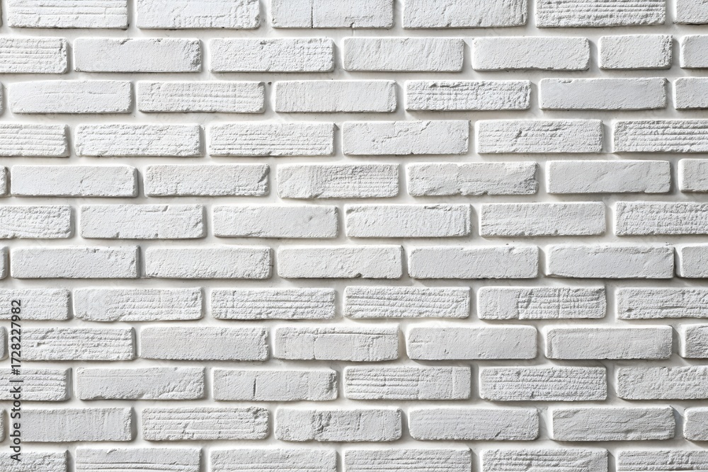 Fototapeta premium Clean White Brick Wall Background for Interior Design and Architecture Projects