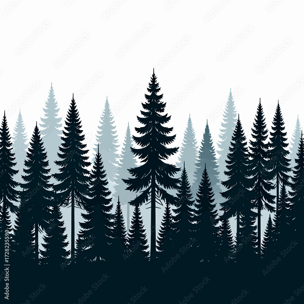 Fototapeta premium christmas trees background