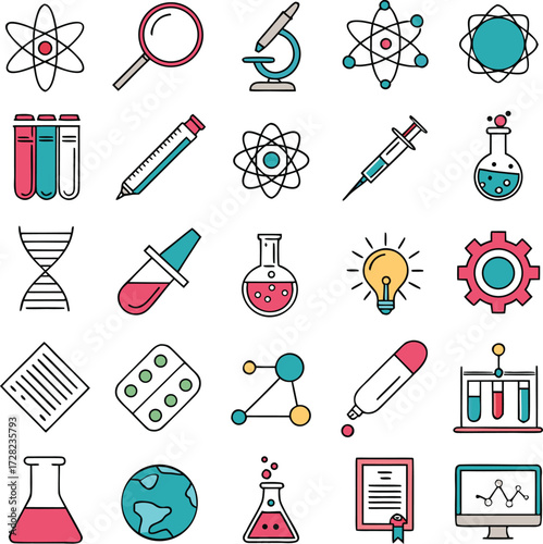 Research & Experimentation Icon Collection