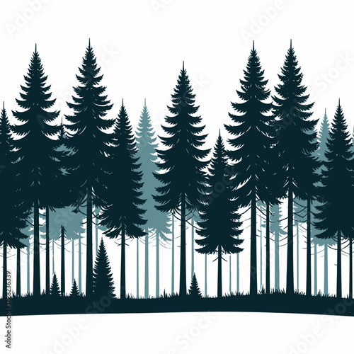winter landscape with trees