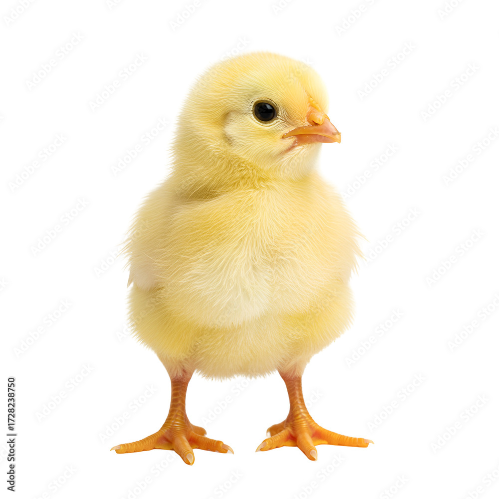 Fototapeta premium baby chicken isolated on white background