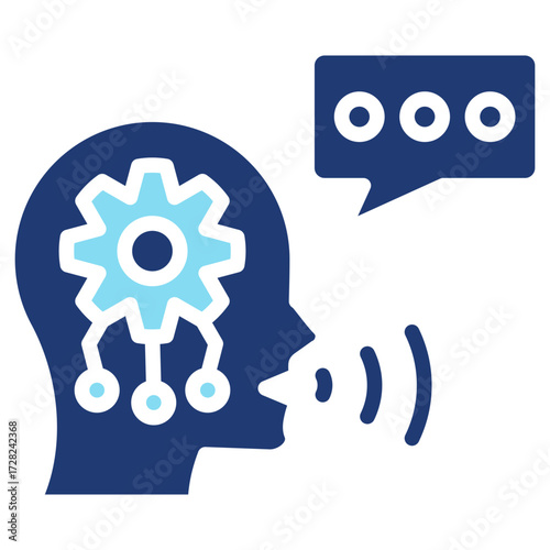 Dark Blue NLP Icon