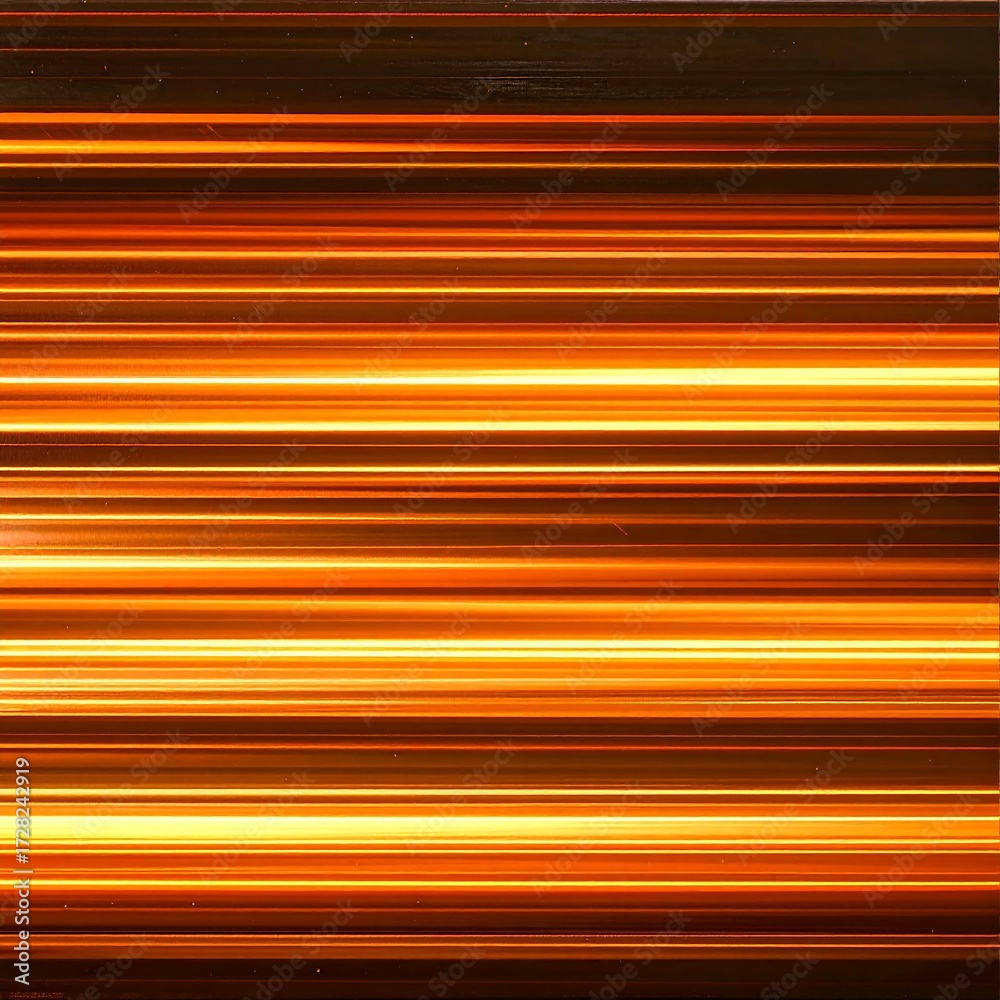 Obraz premium Abstract horizontal lines of warm orange and gold light