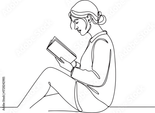 young woman with laptop