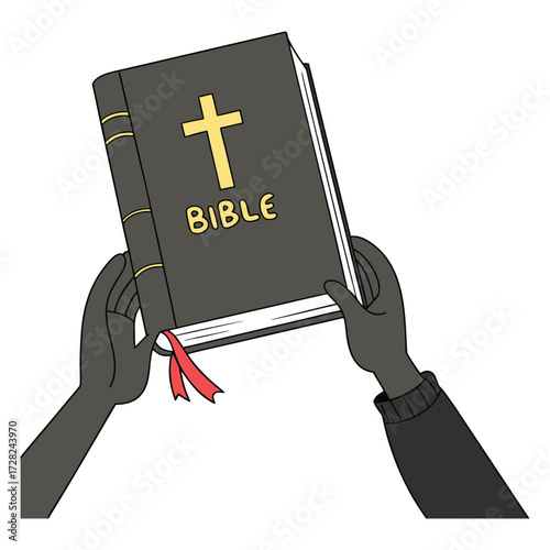 A holy cross is a symbol of faith and religion, often an icon or illustration for God's church