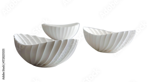 Refined Contemporary Art Composition on white background
