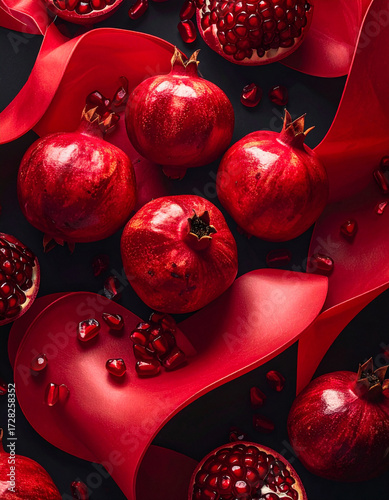 Creatively arranged rubies